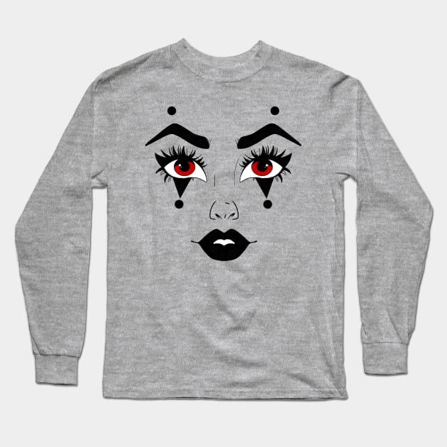 Jester eyes Long Sleeve T-Shirt by Courteney Valentine